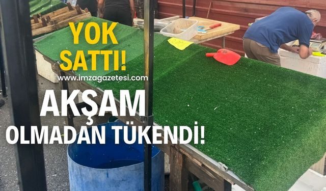 Ucuzluğu gören tezgahlara geldi, saatler geçmeden tükendi!