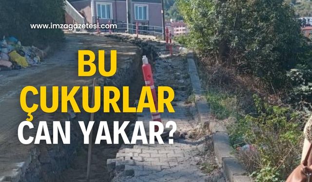 Çukurlar kazalara davetiye çıkardı!