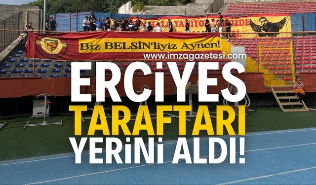 Erciyes 38 taraftarları Karaelmas Kemal Köksal Stadyumu’nda yerini aldı!