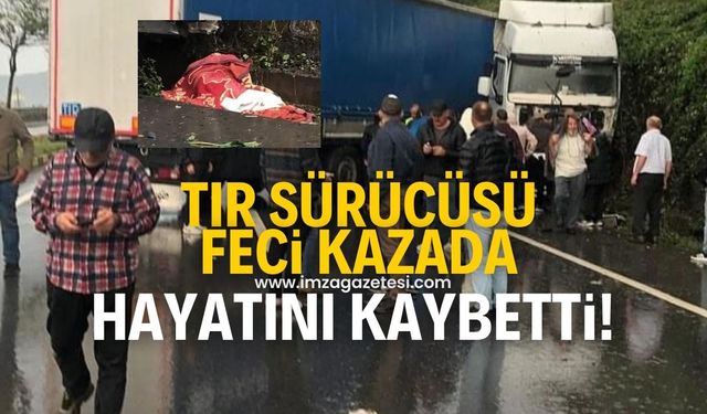 Feci kazada camdan fırlayan sürücü hayatını kaybetti!