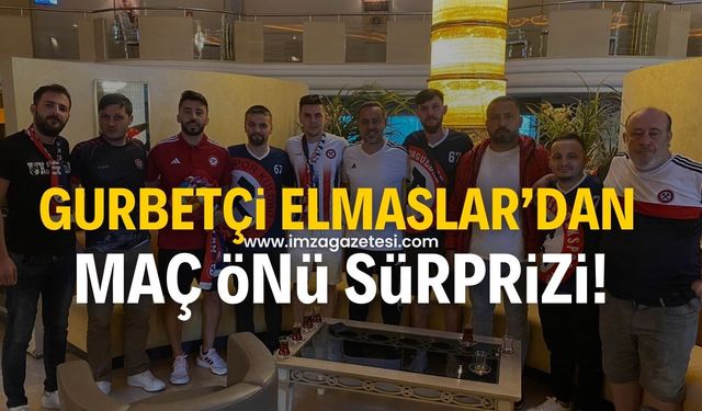 Gurbetçi Elmaslar, Tepecikspor maçı öncesinde Zonguldak Kömürspor kafilesini ziyaret etti!