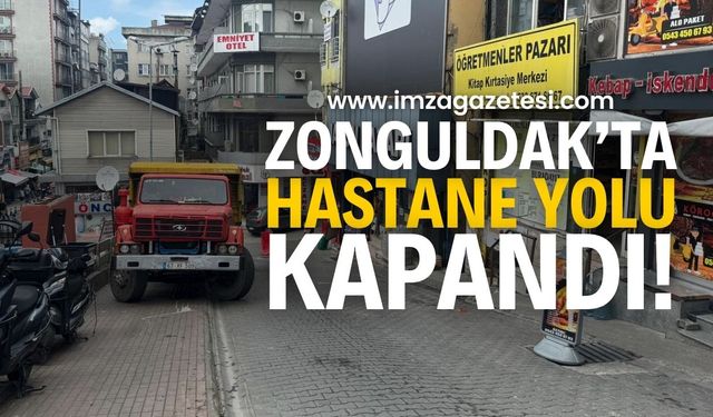 Hastane Yolu Kapandı! Zonguldak'ta Trafik Sorunu