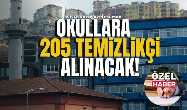 Okullara 205 temizlikçi alınacak!