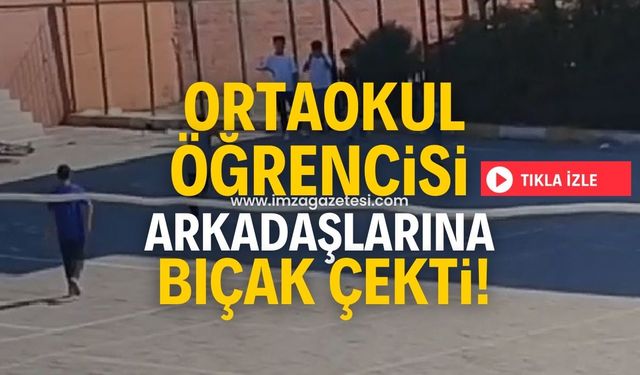 Karabük'te şok olay! Öğrenci, arkadaşlarına bıçak çekti!