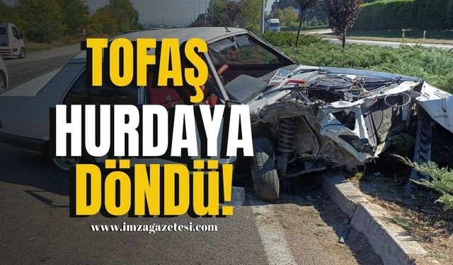 Kontrolden Çıkan Tofaş Hurdaya Döndü!