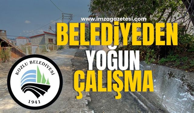 Kozlu Belediyesi'nden İlçede Yoğun Çalışmalar...