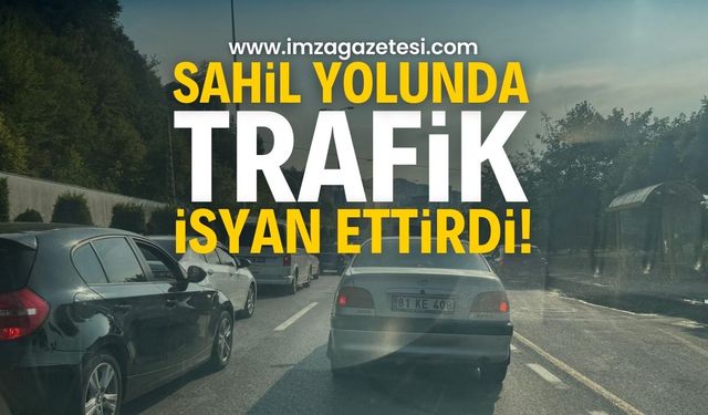 Kozlu Sahil Yolunda Trafik Çilesi: Araçlar Milim Milim İlerledi!