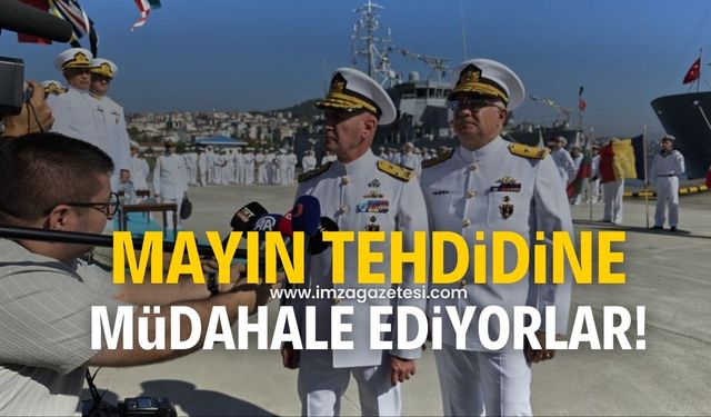 Mayın tehdidine karşı birlikte müdahale ediyorlar!