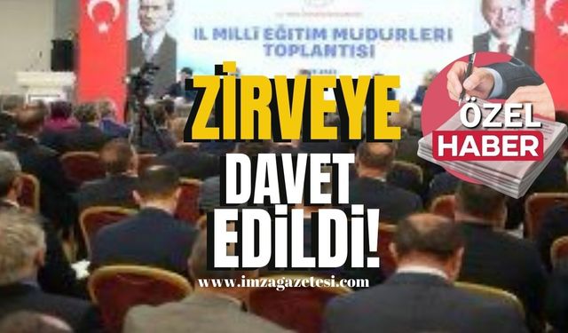 Zirveye davet edildi!