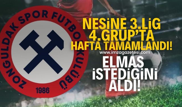 Nesine 3.Lig 4.Grup'ta 4.hafta tamamlandı! Zonguldakspor FK istediğini aldı