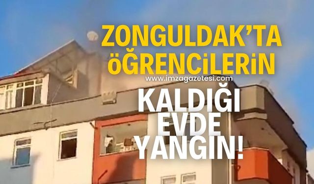 Öğrencilerin kaldığı evde yangın çıktı!