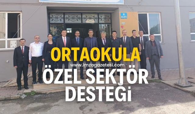 Ortaokula özel sektör desteği!