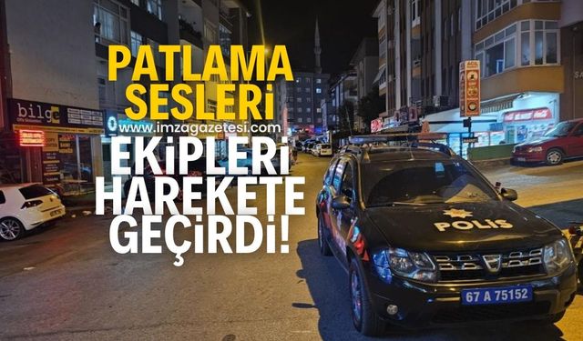 Patlama sesleri ekipleri harekete geçirdi!