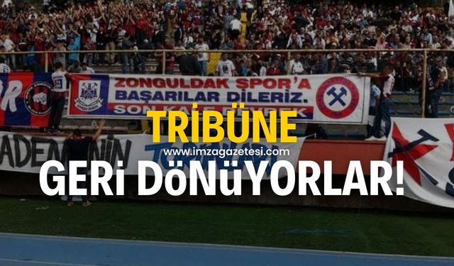 Son Kale Devrek taraftar grubu, Zonguldak Kömürspor tribünlerine geri dönüyor!