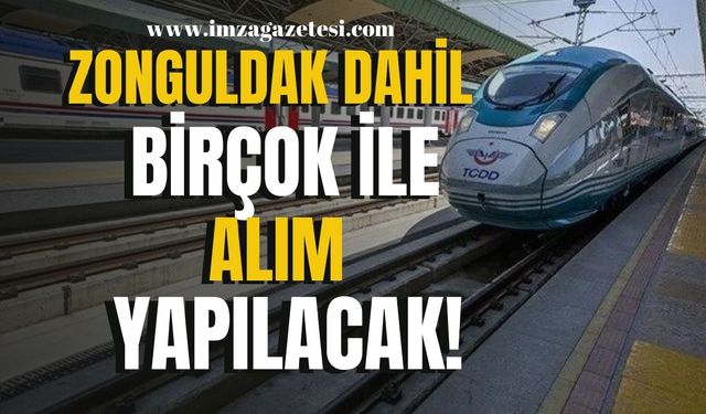 TCDD Zonguldak dahil birçok ile personel alacak!