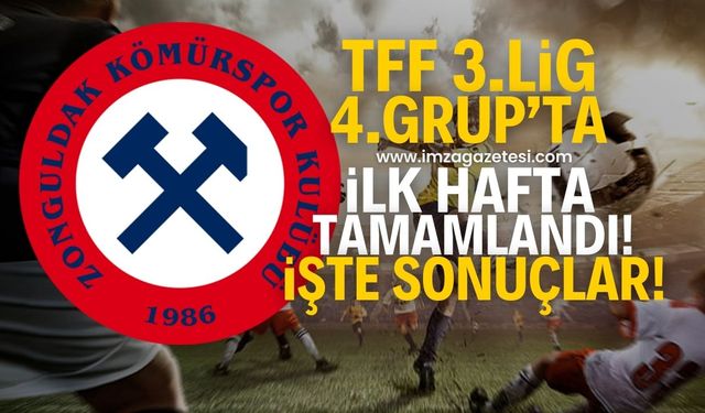 TFF 3.Lig 4.Grup’ta ilk hafta sonuçları belli oldu! İşte puan durumu