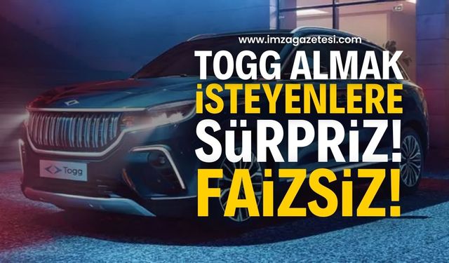Togg’dan Eylül Ayına Özel Faizsiz Kredi Kampanyası Başladı