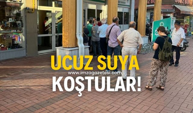 Vatandaş ucuz suya koşuyor!