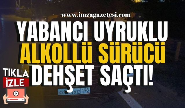 Yabancı uyruklu alkollü sürücü Karabük’te kazaya karıştı!