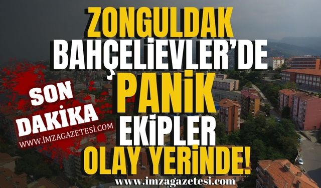 Zonguldak, Bahçelievler mahallesinde panik! Yetkililer olay yerinde!