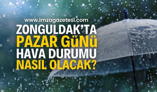 Zonguldak Halkını Yağışlı Bir Pazar Bekliyor: Zonguldak hava durumu