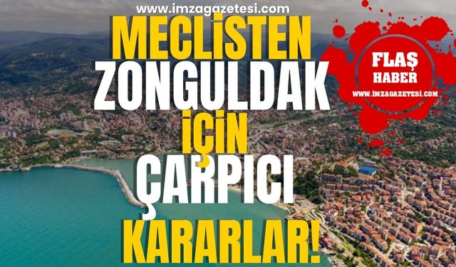 Zonguldak İl Genel Meclisi'nden Zonguldak İçin Çarpıcı Kararlar!