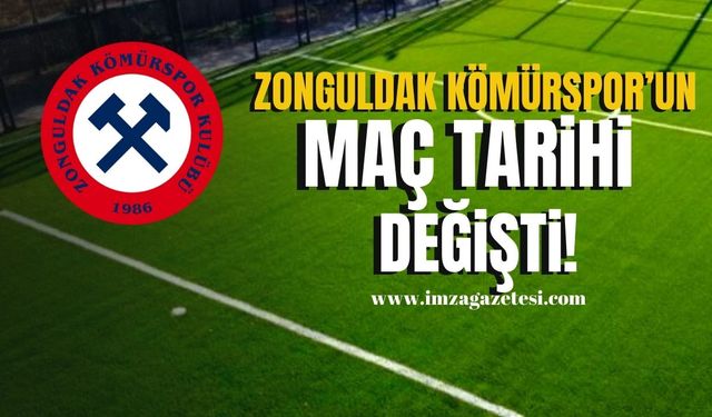 Zonguldak Kömürspor’un maç tarihi değişti!