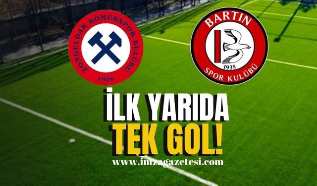 Zonguldak Kömürspor-Bartınspor maçının ilk yarısında tek gol çıktı!