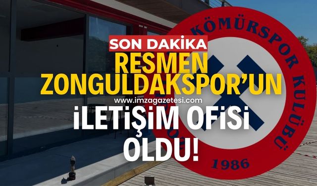 Zonguldak Kömürspor, iletişim ofisi için anahtarı teslim aldı!