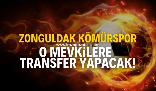 Zonguldak Kömürspor'da transfer dönemi devam ediyor! O bölgelere transfer yapılacak