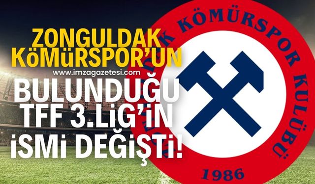 Zonguldak Kömürspor'un da mücadele ettiği TFF 3.Lig'in yeni isim sponsoru Nesine oldu!