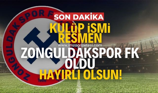 Zonguldak Kömürspor'un ismi resmen Zonguldakspor FK oldu!