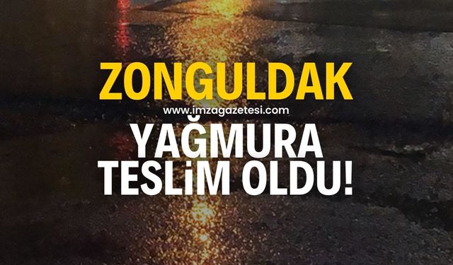 Zonguldak yağmura teslim oldu! Yüksek kesimlerde seviye yükseldi