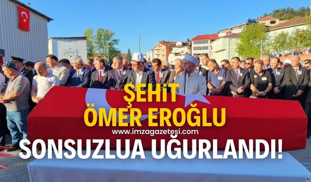 Zonguldaklı şehit Ömer Eroğlu, gözyaşları arasında sonsuzluğa uğurlandı!