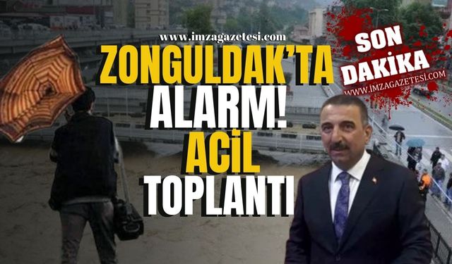 Zonguldak’ta Aşırı Yağış Alarmı! Valilikten Acil Tedbir Toplantısı!