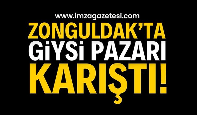 Zonguldak'ta Giysi Pazarı Karıştı! | Zonguldak haber