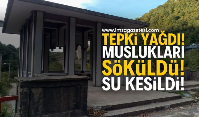 Zonguldak'ta Şadırvanın Muslukları Söküldü, Su Kesildi! Vatandaşlar Tepkili