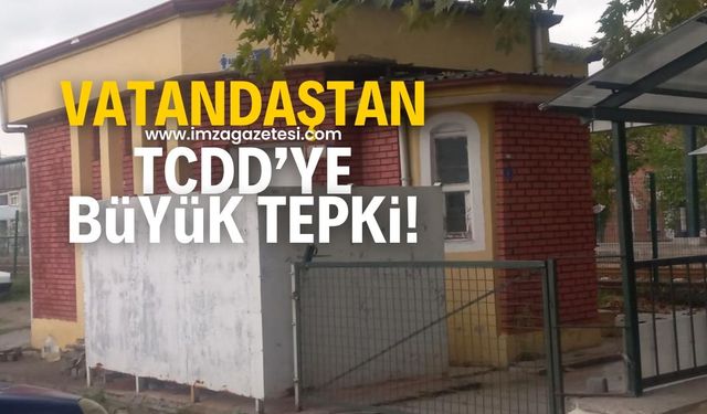 Zonguldak'ta TCDD'ye tuvalet tepkisi!