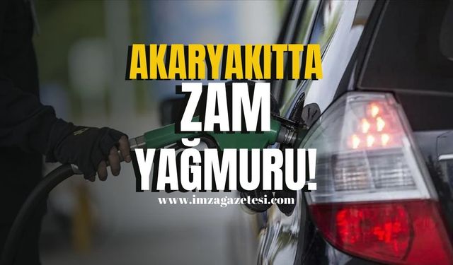 Akaryakıtta zam yağmuru!