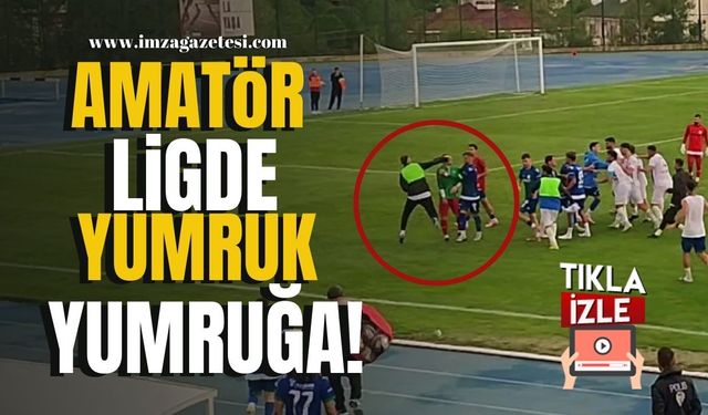 Amatör ligde yumruk yumruğa! Eflanispor ve Sinopspor birbirine girdi!