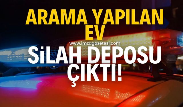 Arama yapılan ev silah deposu çıktı!