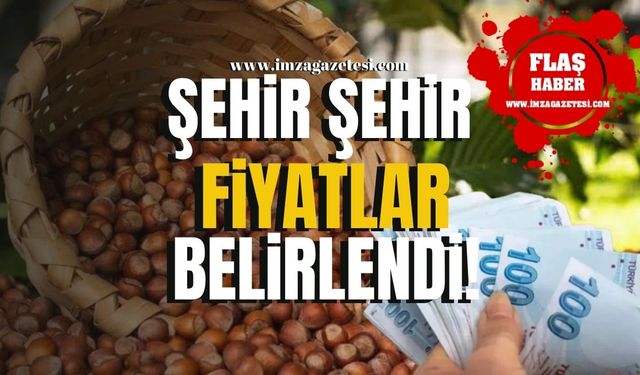 Bartın, Düzce, Giresun, Kocaeli, Ordu, Sakarya, Samsun, Trabzon, Zonguldak'ta fındık fiyatları ne kadar?