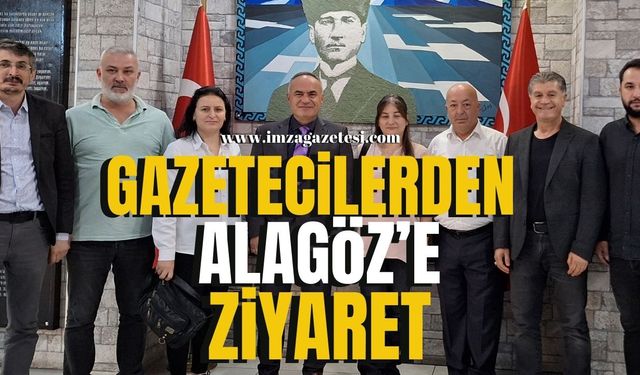 Çaycuma'daki Gazetecilerden Yeni İlçe Milli Eğitim Müdürü Ayhan Alagöz'e Ziyaret