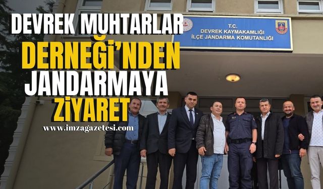 Devrek Muhtarlar Derneği'nden Devrek İlçe Jandarma Komutanına Ziyaret...