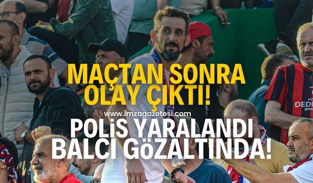 Edirnespor-Zonguldakspor maçının ardından olay çıktı! Polis yaralandı, Miraç Balcı gözaltına alındı!