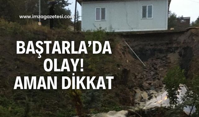 Baştarla’da olay! Muhtarlık ve evler büyük tehlikede