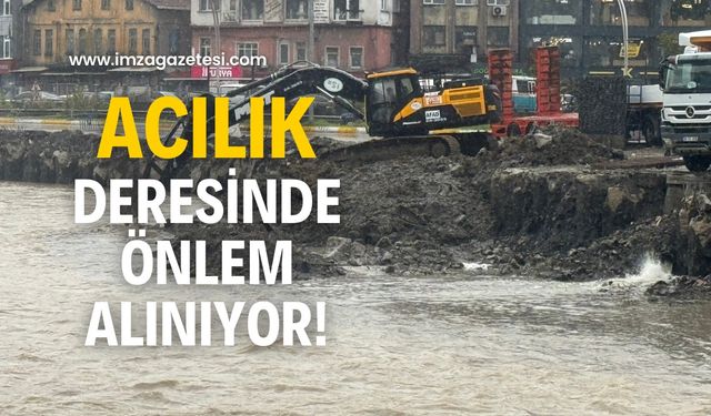 Acılık deresinde önlem alınıyor! Ekipler çalışma başlattı