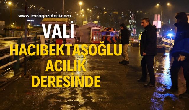 Vali Hacıbektaşoğlu Acılık deresini inceledi!