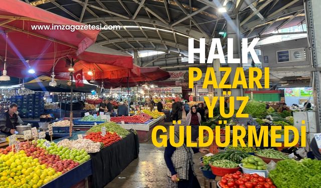 Halk pazarı yüz güldürmedi!