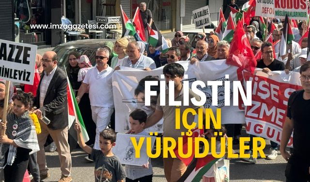 Filistin için yürüdüler!